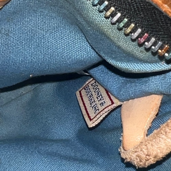 Vintage Y2K Dooney & Bourke Black Shoulder Bag with Multicolor Rainbow Monogram - Picture 9 of 11